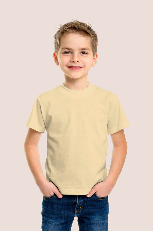 Baumwolle Jersey GOTS fabrik Uni Kamel