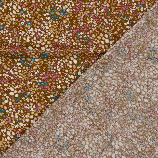 Viscose Poplin fabric Flowers printed 