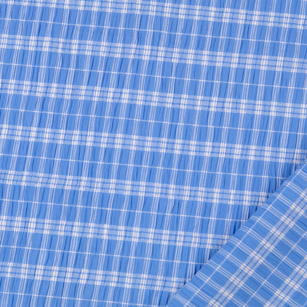 Seersucker fabric Checks yarn dyed 