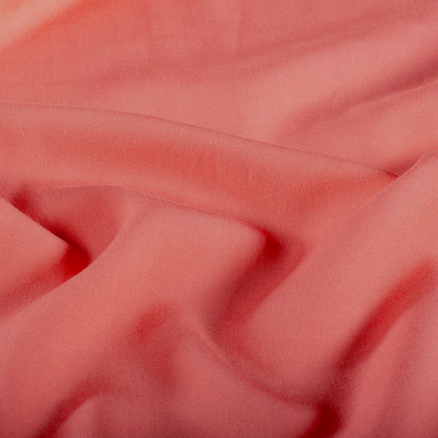 Viscose Poplin fabric Unicolour Coral