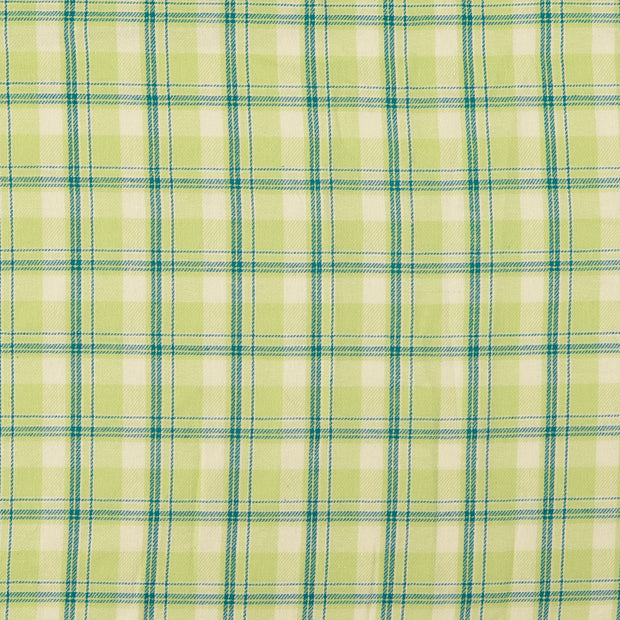 Flannel fabric Checks Dark Mint