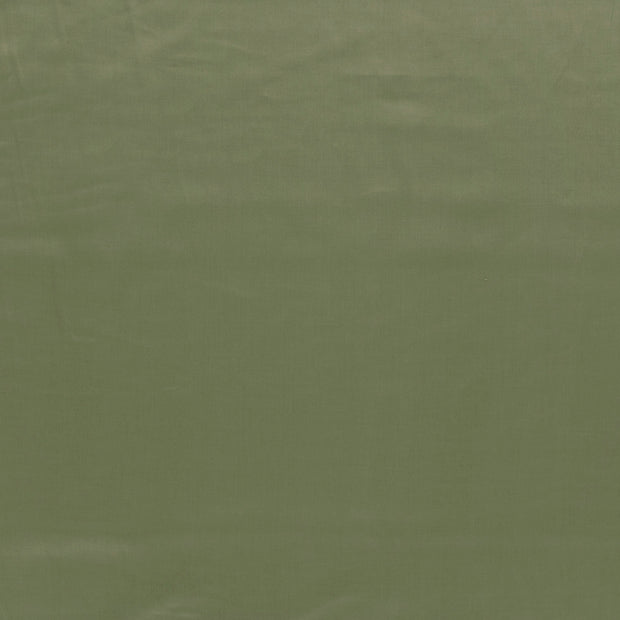Satin fabric Olive Green matte 