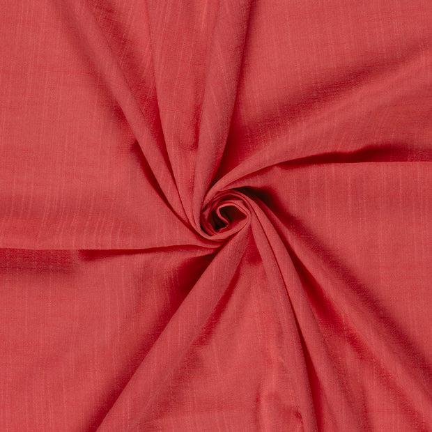 Linen Look fabric Dark Red 