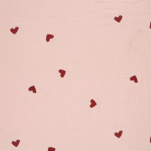 Muslin fabric Light Pink matte 