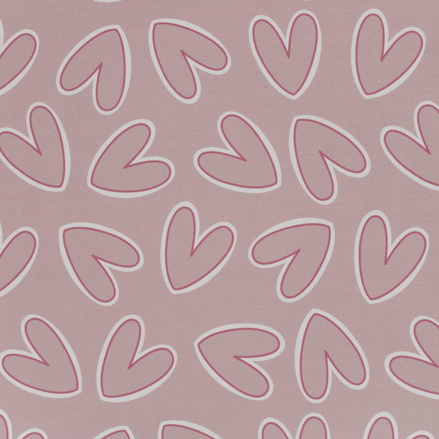 French Terry fabric Pink matte 