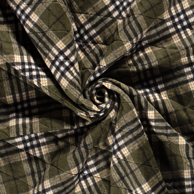 Jacquard fabric Khaki Green bounded 