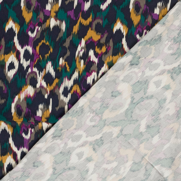 Viscose Satin fabrik Abstrakt bedruckt 