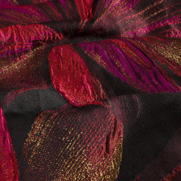 Jacquard fabrik Blumen Fuchsia