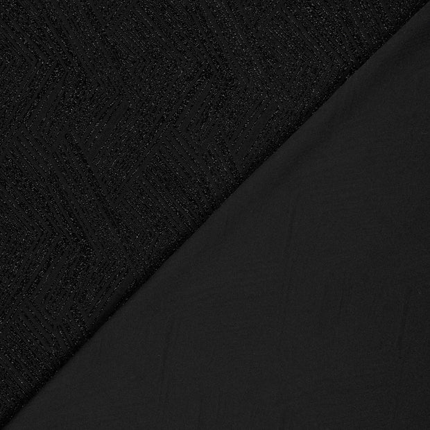 Polyester Jersey stof Effen Lurex 