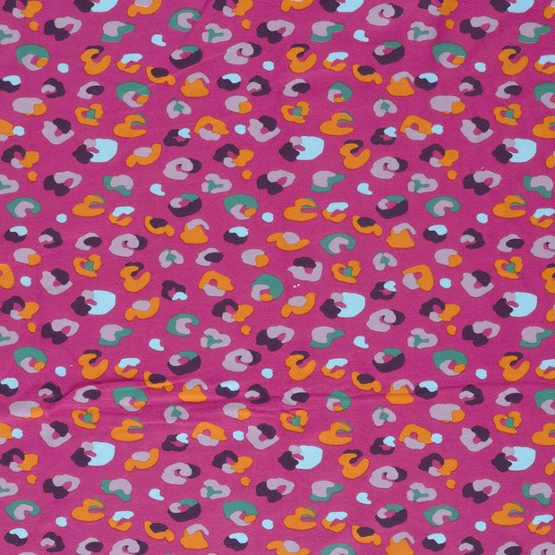 French Terry fabric Fuchsia matte 