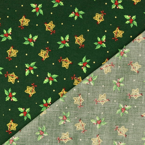  fabric Green printed 