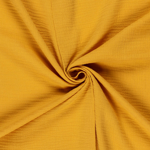 Double gaze tissu Ocre 