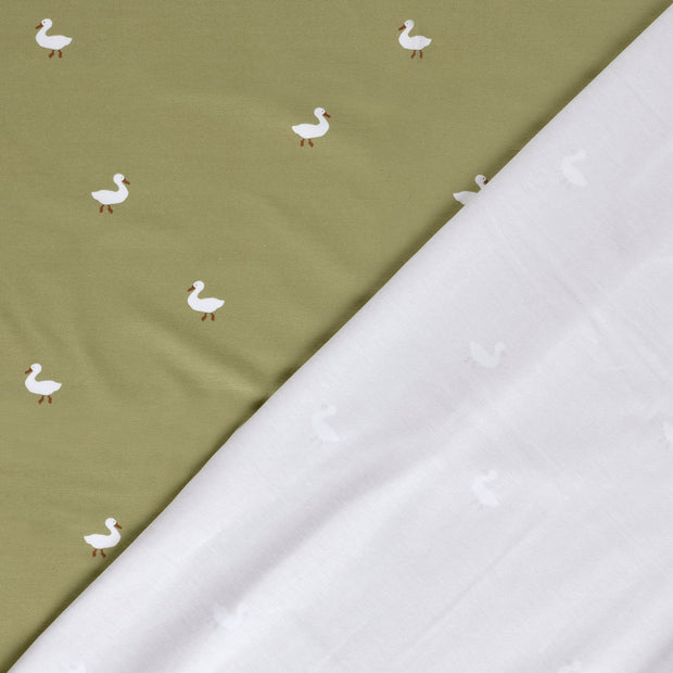 Jersey fabric Duck printed 