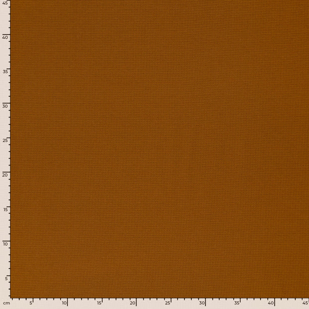 Knitted Waffle fabric Unicolour Caramel