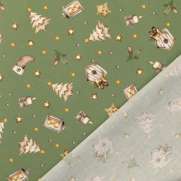 Cotton Poplin fabric Green 