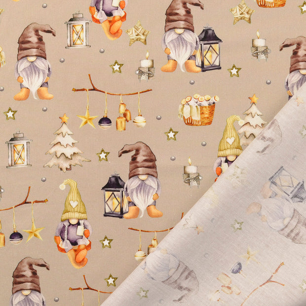 Baumwolle Popeline fabrik Beige 