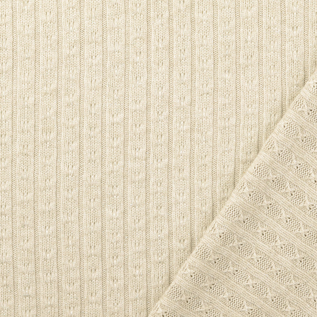 Heavy Knit fabric Nude Lurex 
