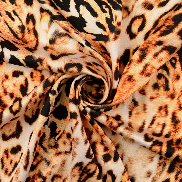 Viscose Satin fabric Beige 