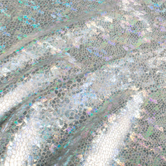Lamé foiled Snakes Silver