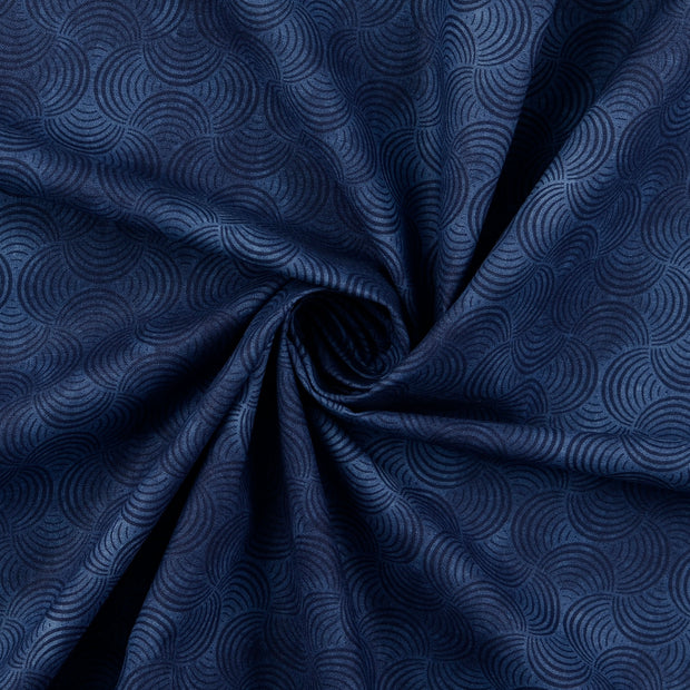 Cotton Poplin fabric Navy 
