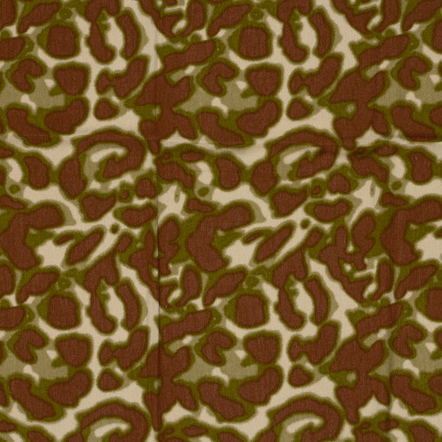 Satin fabrik Khaki-Grün matt 