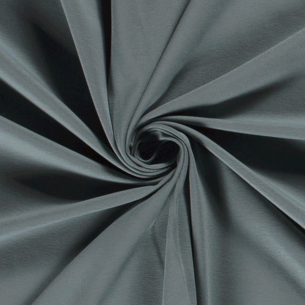 Jersey fabric Unicolour Steel Blue