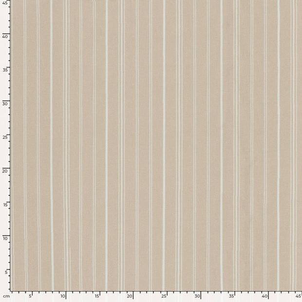 Semi-linen fabric Unicolour Beige