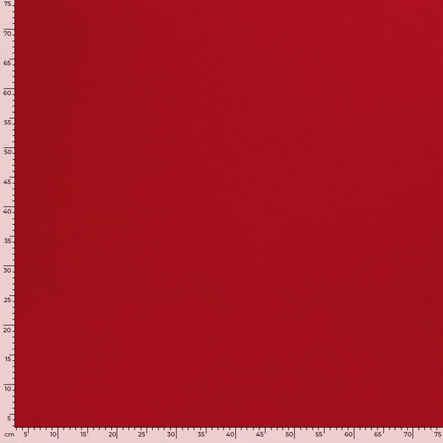 Punta di Roma fabric Unicolour Red