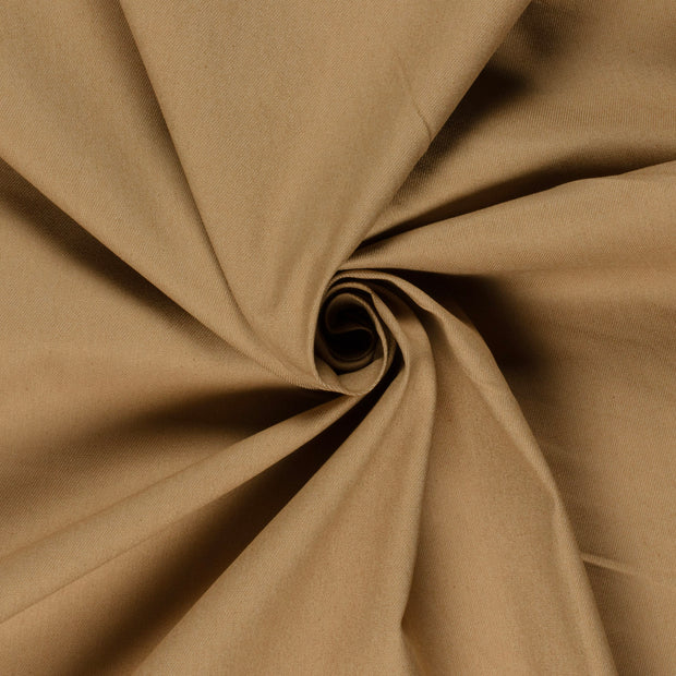 Denim fabric Unicolour Camel