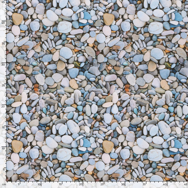 Panama fabric Stones digital printed 