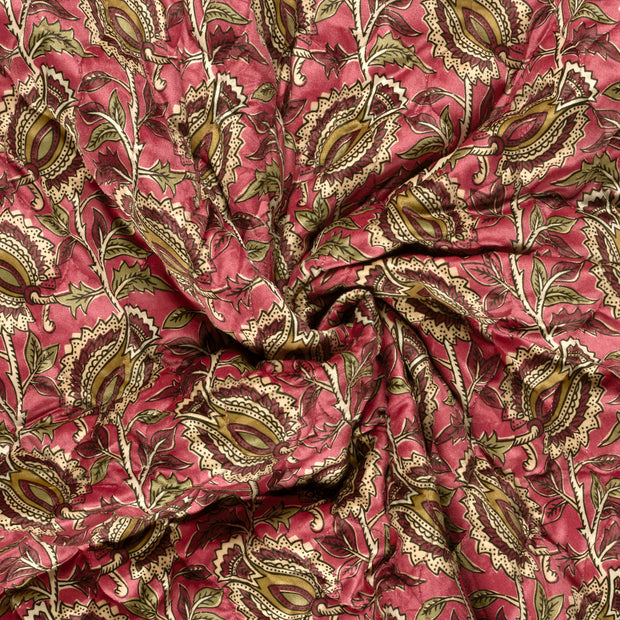 Velvet fabric printed 