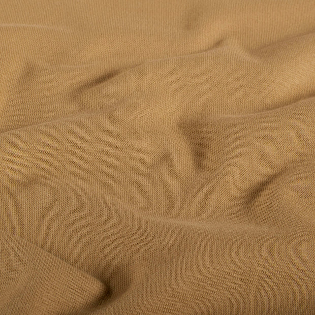 Cuff Material GOTS organic fabric Unicolour Camel
