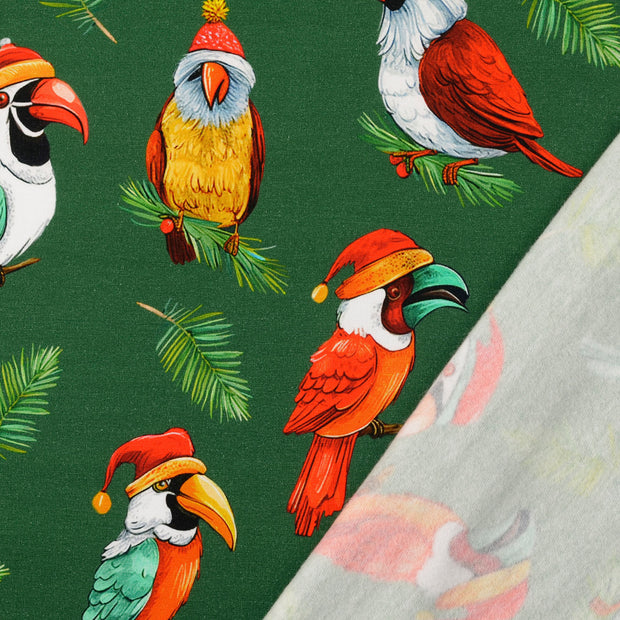  fabric Green digital printed 