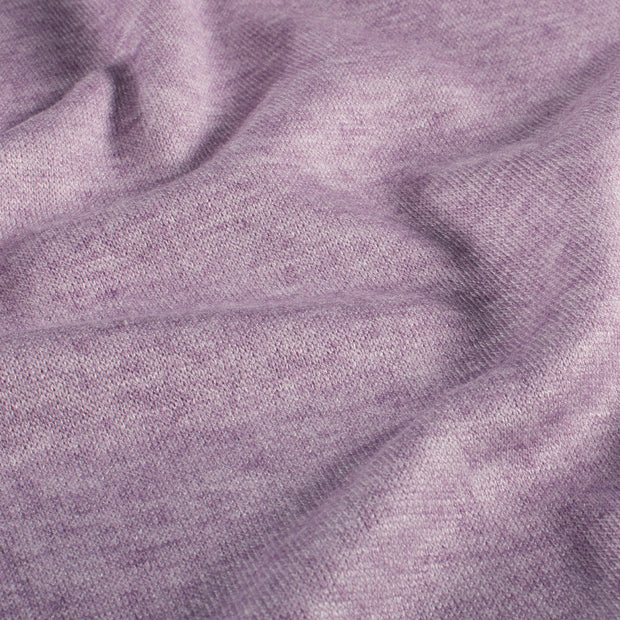 Heavy Knit fabrik Melange Lila