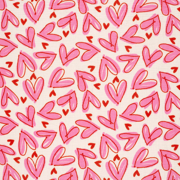 Muslin fabric Off White matte 