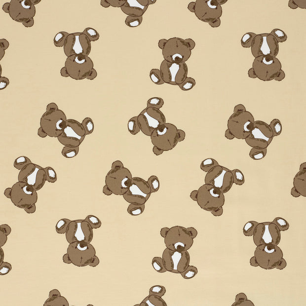 French Terry fabric Beige matte 