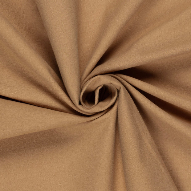 Flannel fabric Unicolour Camel