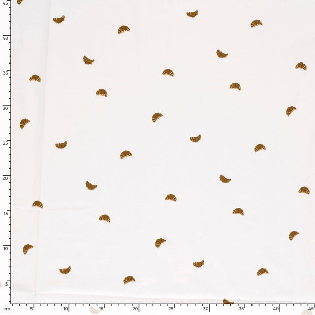 Jersey fabric Abstract Off White