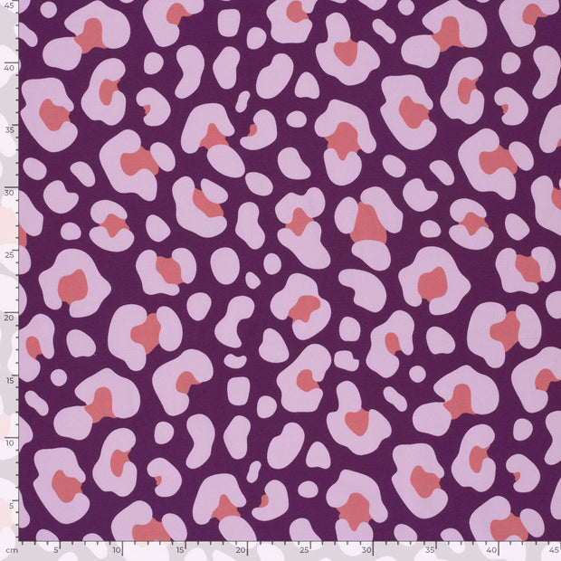 Jersey fabric Panther Purple