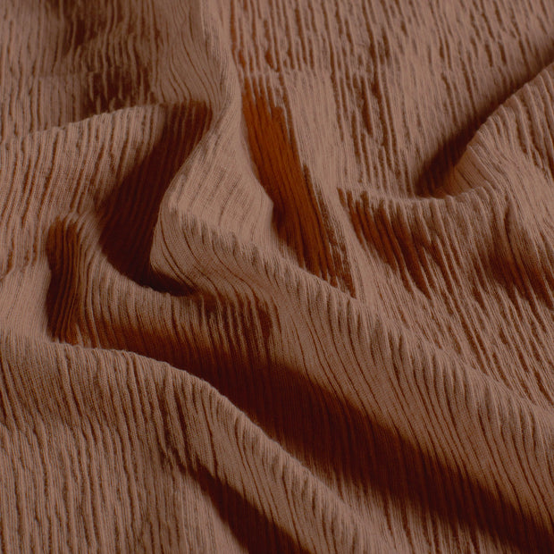 Gebreid stof Effen Camel
