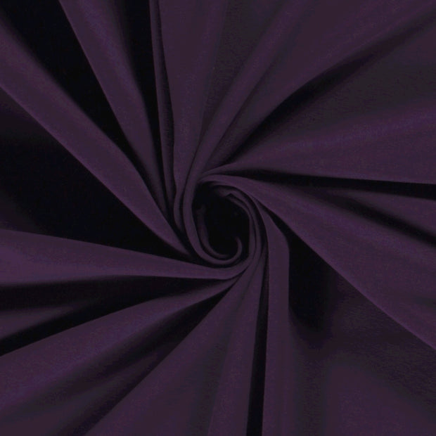 Jersey fabric Unicolour Aubergine
