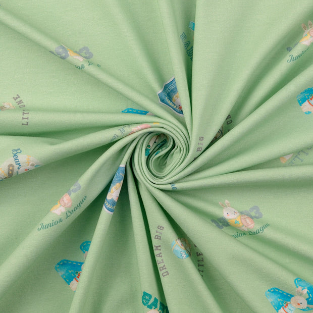 Katoen Jersey stof Groen 