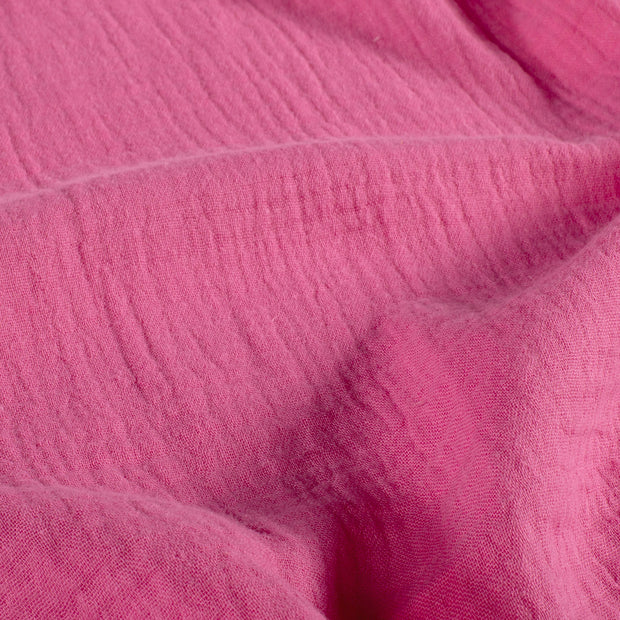 Muslin fabric Unicolour Fuchsia