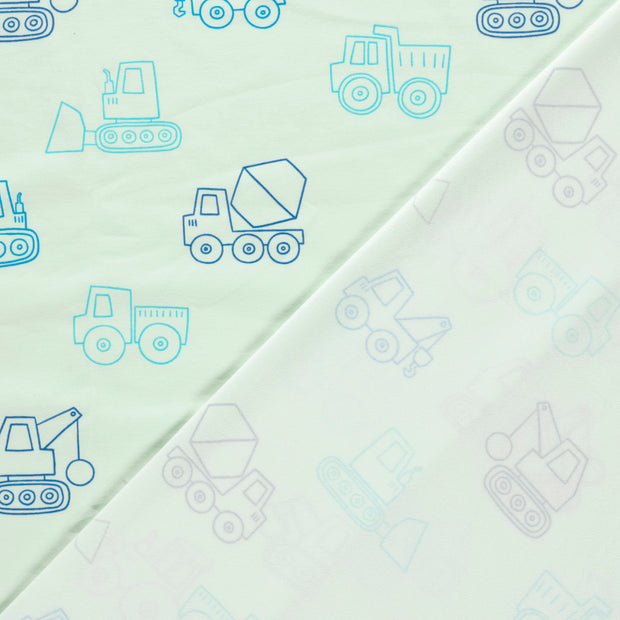 Jersey fabric Vehicles printed 