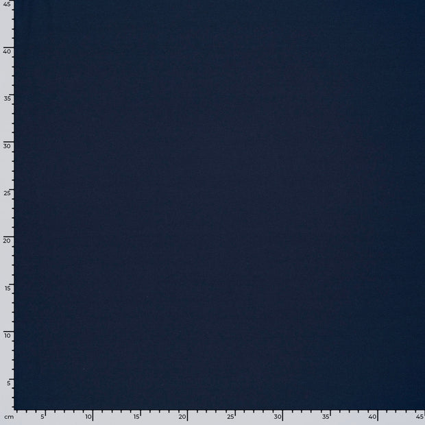 French Terry fabric Unicolour Navy