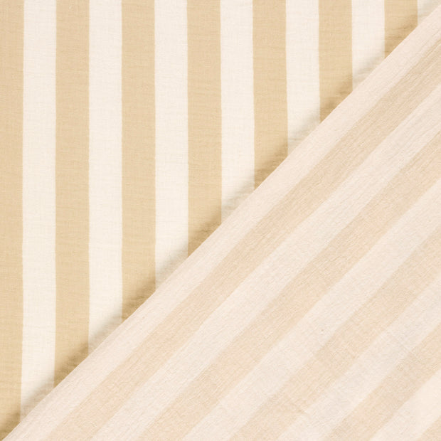 Muslin fabric Stripes printed 