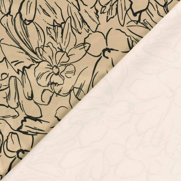 Suede leather fabric Abstract printed 
