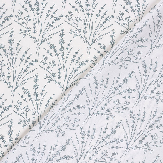Cotton Poplin fabric Flowers printed 