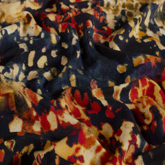 Viscose Vortex Jersey printed Abstract Red