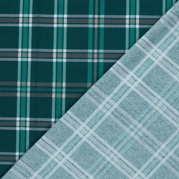 Flannel fabric Checks printed 